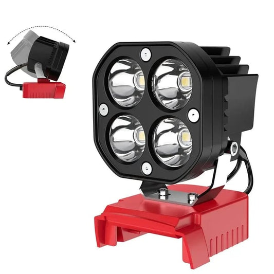 🔥LAST DAY 48% OFF - 🛠️💡LED Work Light Compatible with Milwaukee 18V Battery/Dewalt 18V&20V Battery